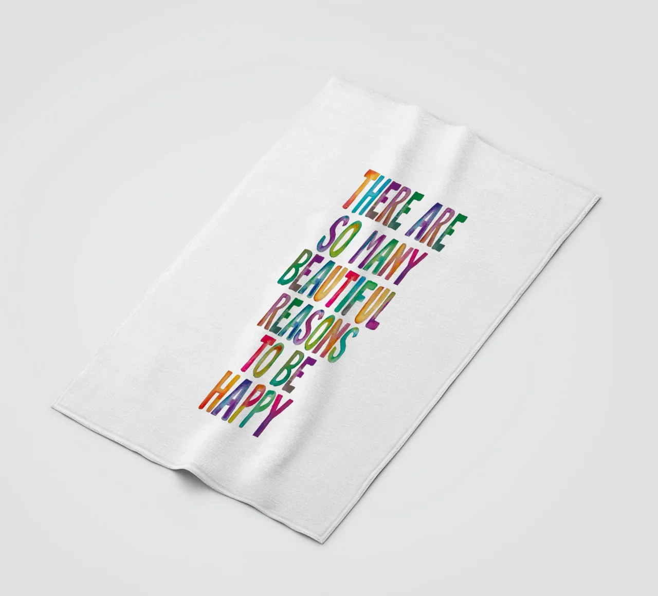 There Are So Many Beautiful Reasons to Be Happy Typography fleece blanket by THE MOTIVATED TYPE