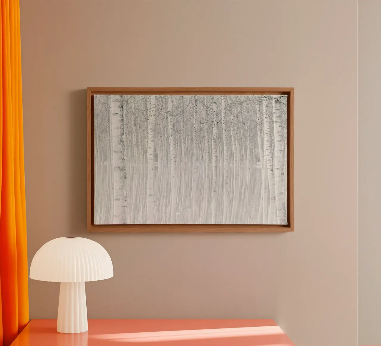 Trees - Aglioni Simone tela con Cornice a cassetta da Pictufy