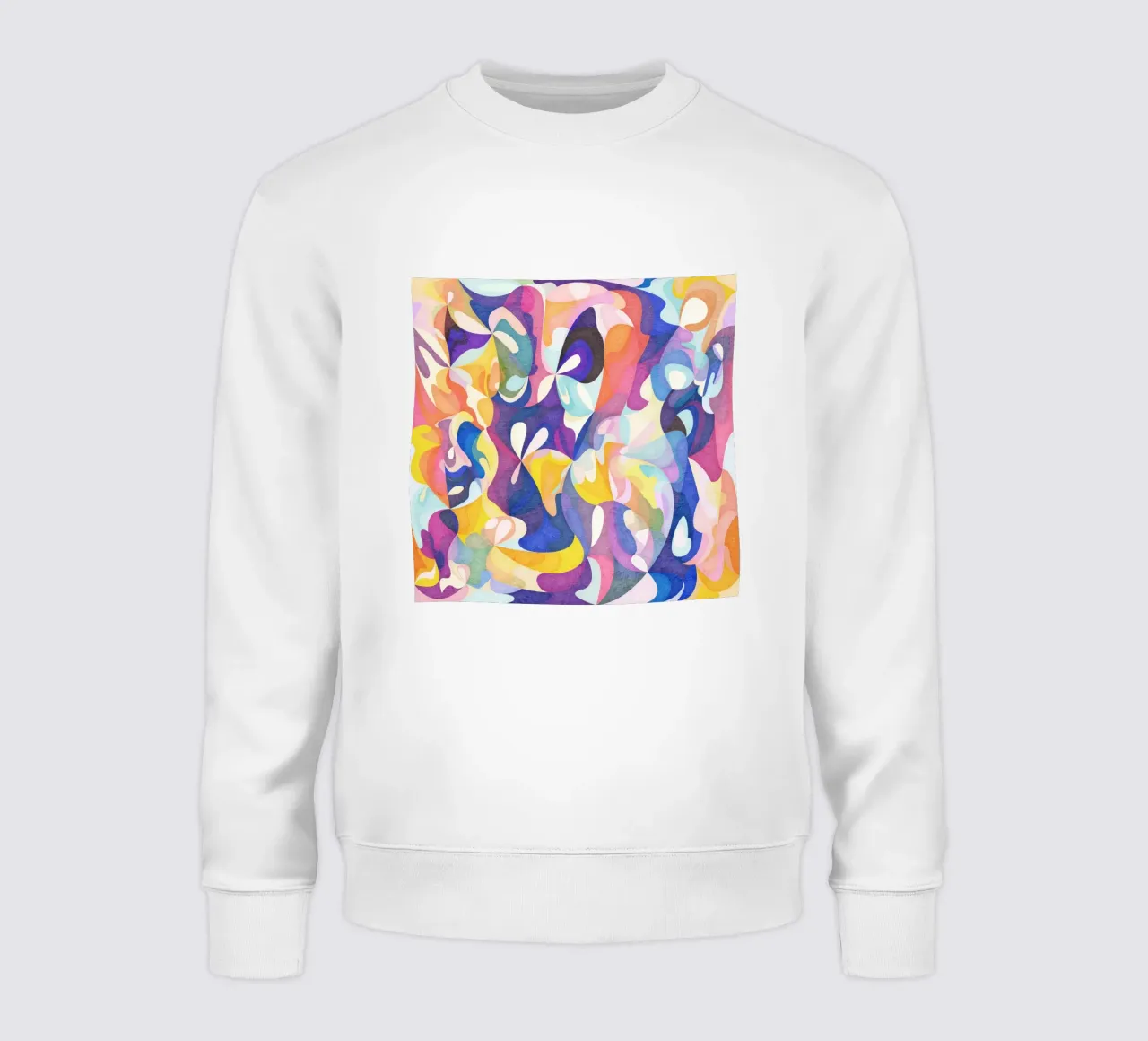 Move and Flow - Abstract Geometric Pattern sweatshirt by Abstract 888