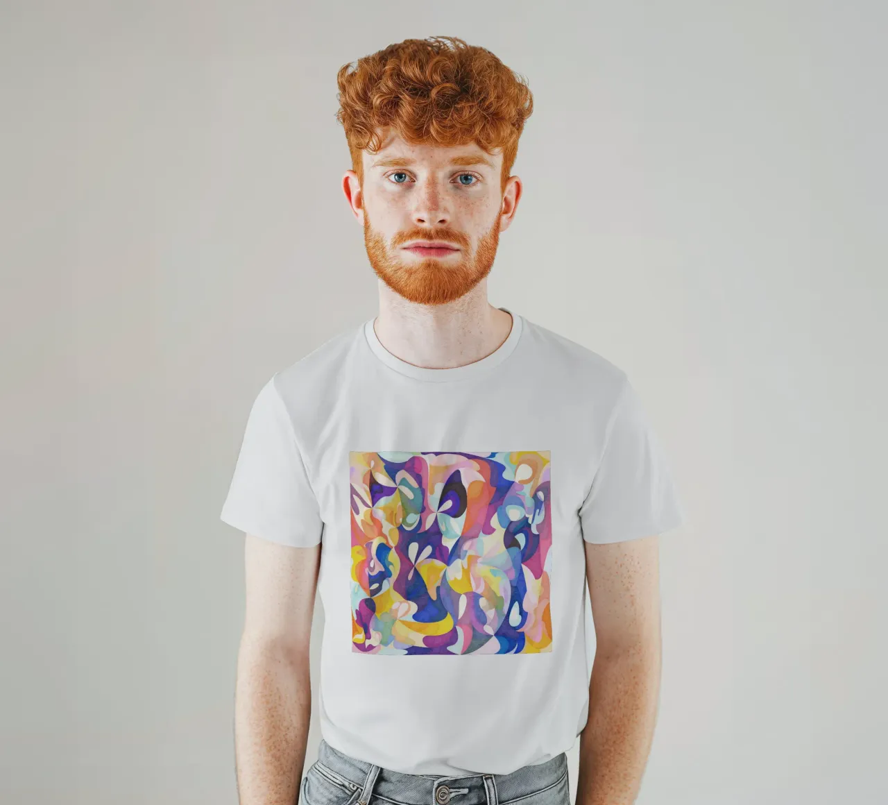 Move and Flow - Abstract Geometric Pattern t-shirt by Abstract 888