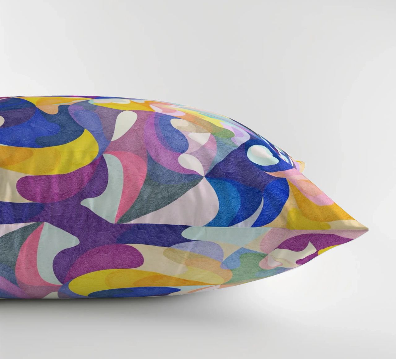 Move and Flow - Abstract Geometric Pattern decorative cushion by lovely lines