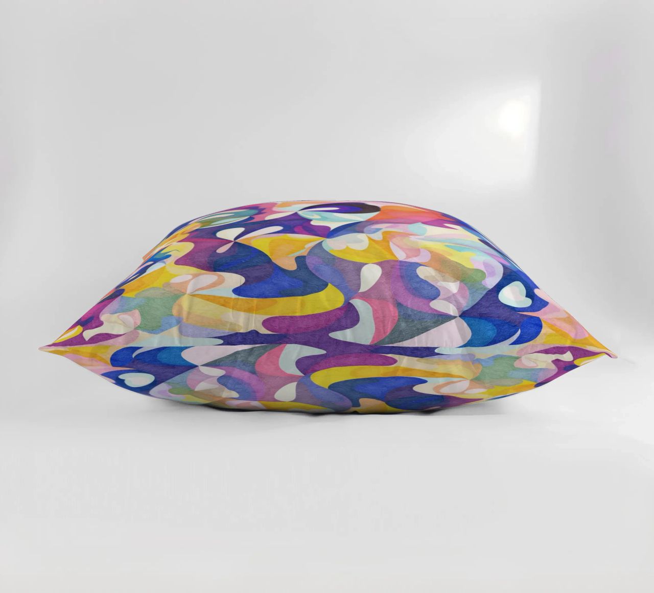 Move and Flow - Abstract Geometric Pattern decorative cushion by lovely lines