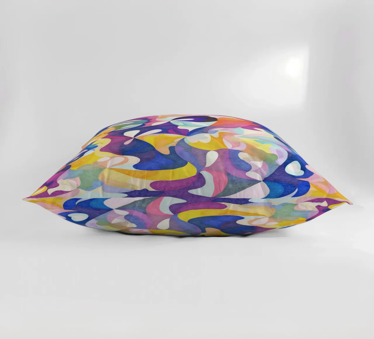 Move and Flow - Abstract Geometric Pattern decorative cushion by Abstract 888