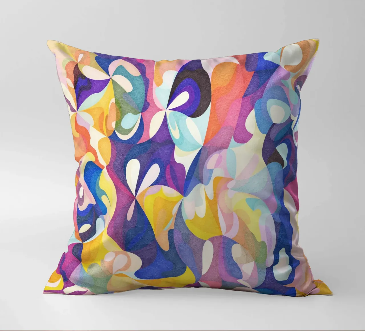 Move and Flow - Abstract Geometric Pattern decorative cushion by Abstract 888