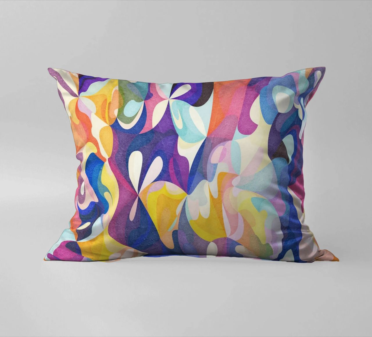 Move and Flow - Abstract Geometric Pattern decorative cushion by lovely lines