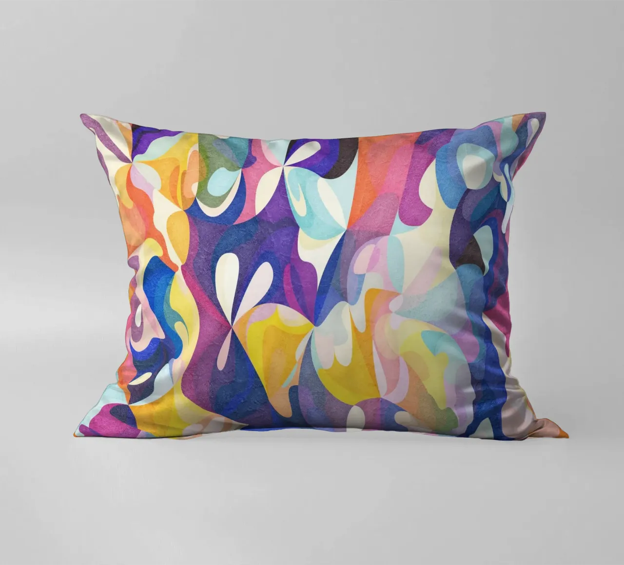 Move and Flow - Abstract Geometric Pattern decorative cushion by Abstract 888