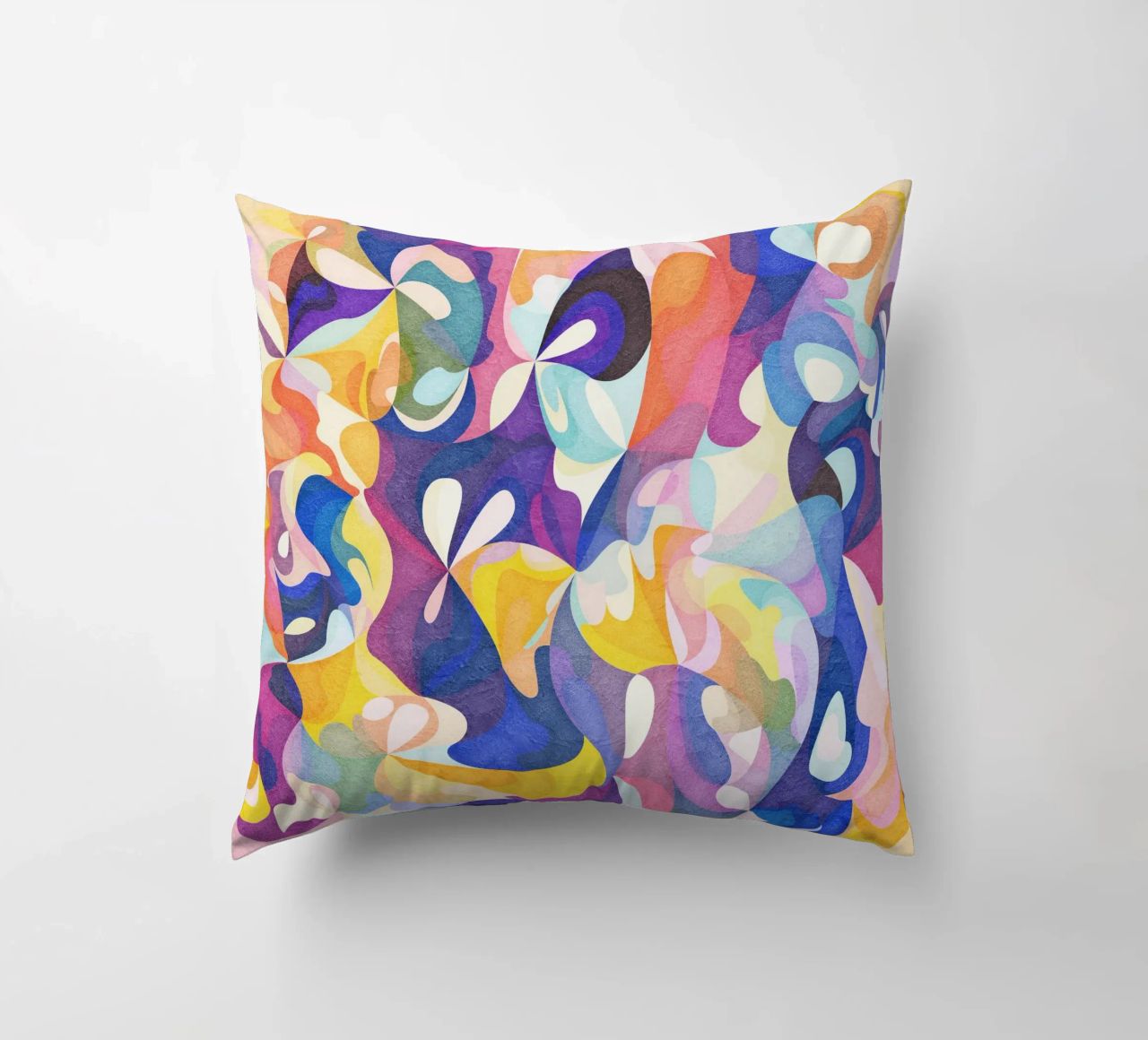 Move and Flow - Abstract Geometric Pattern decorative cushion by lovely lines