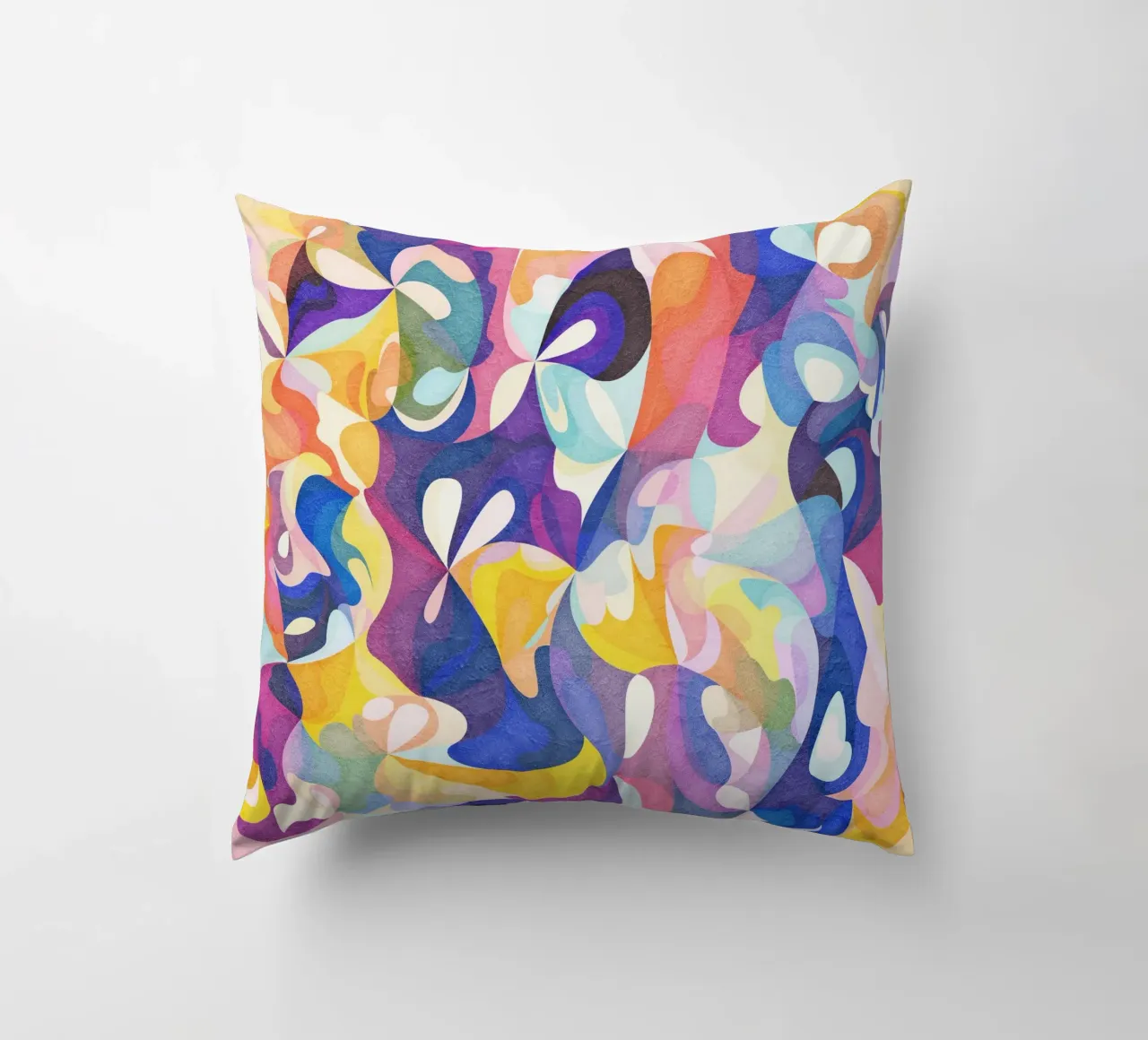 Move and Flow - Abstract Geometric Pattern decorative cushion by Abstract 888