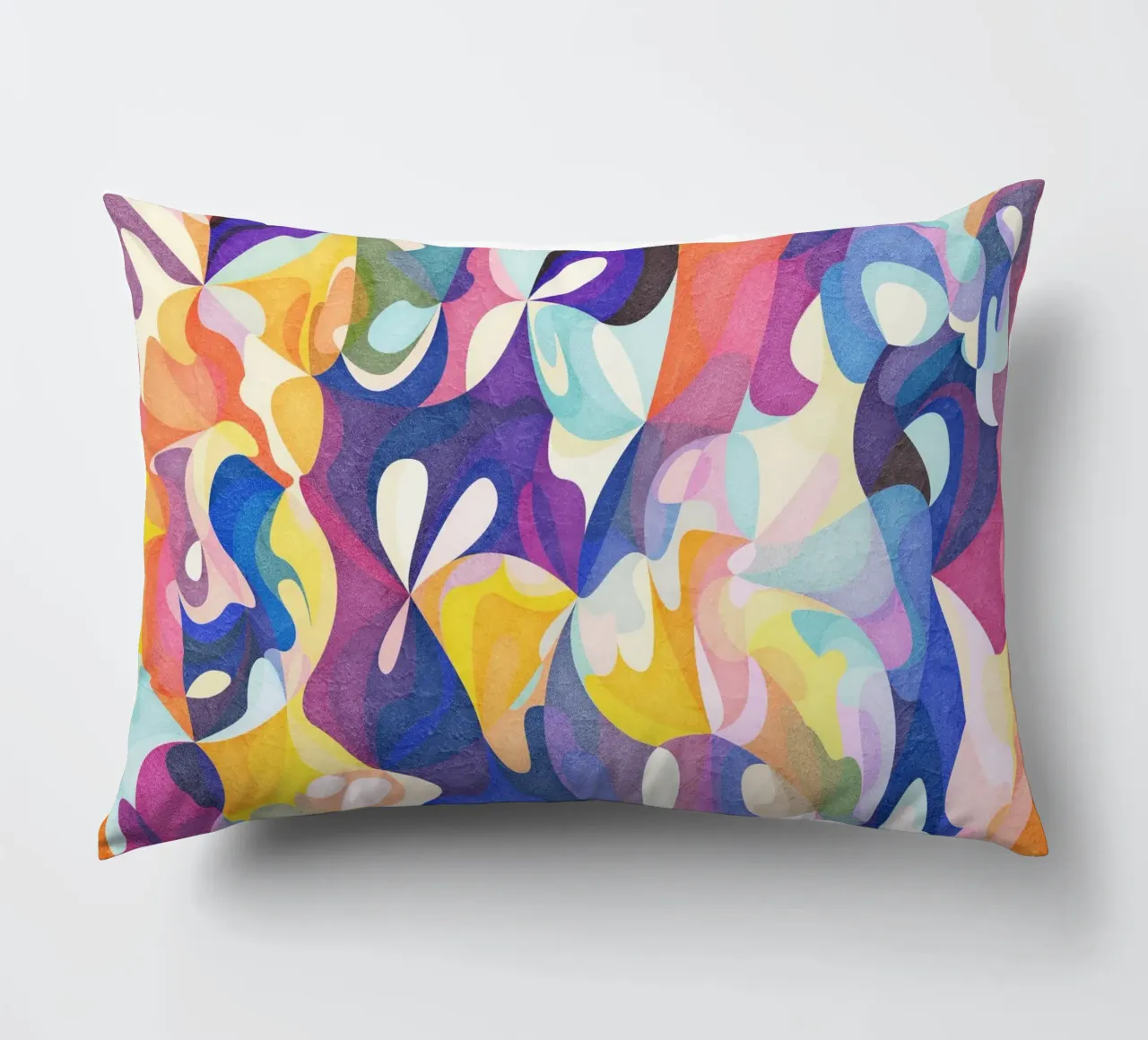Move and Flow - Abstract Geometric Pattern decorative cushion by Abstract 888