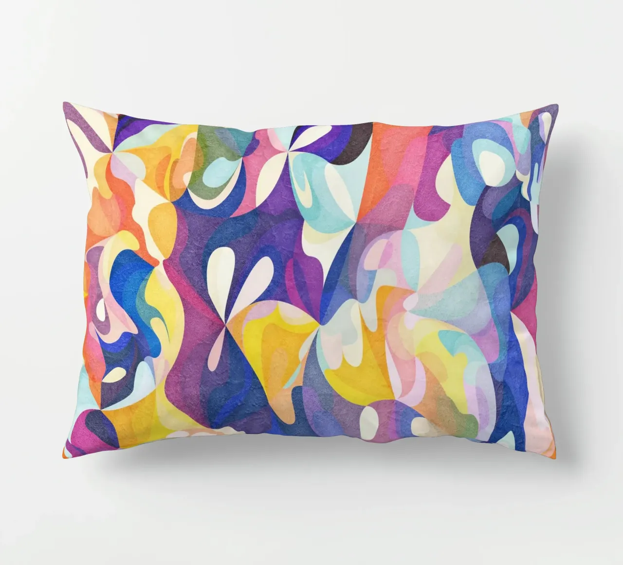 Move and Flow - Abstract Geometric Pattern decorative cushion by Abstract 888
