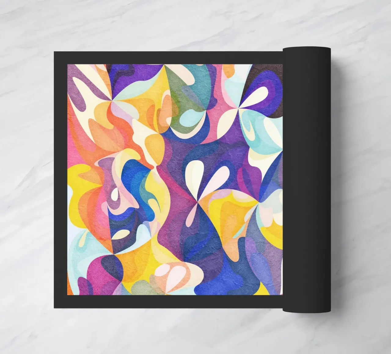 Move and Flow - Abstract Geometric Pattern doormat by Abstract 888