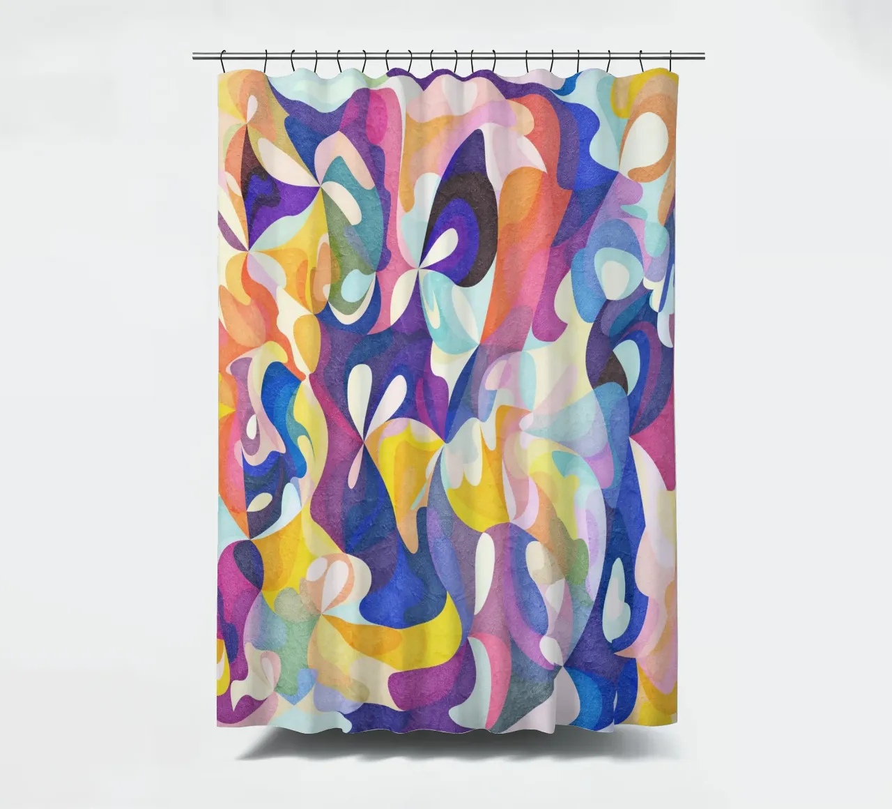 Move and Flow - Abstract Geometric Pattern shower curtain by Abstract 888
