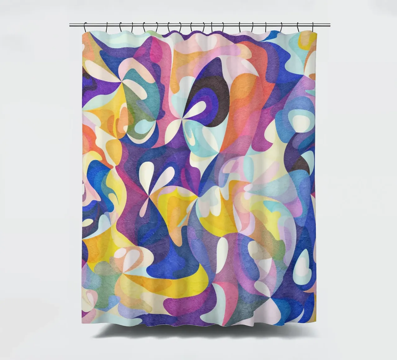 Move and Flow - Abstract Geometric Pattern shower curtain by Abstract 888