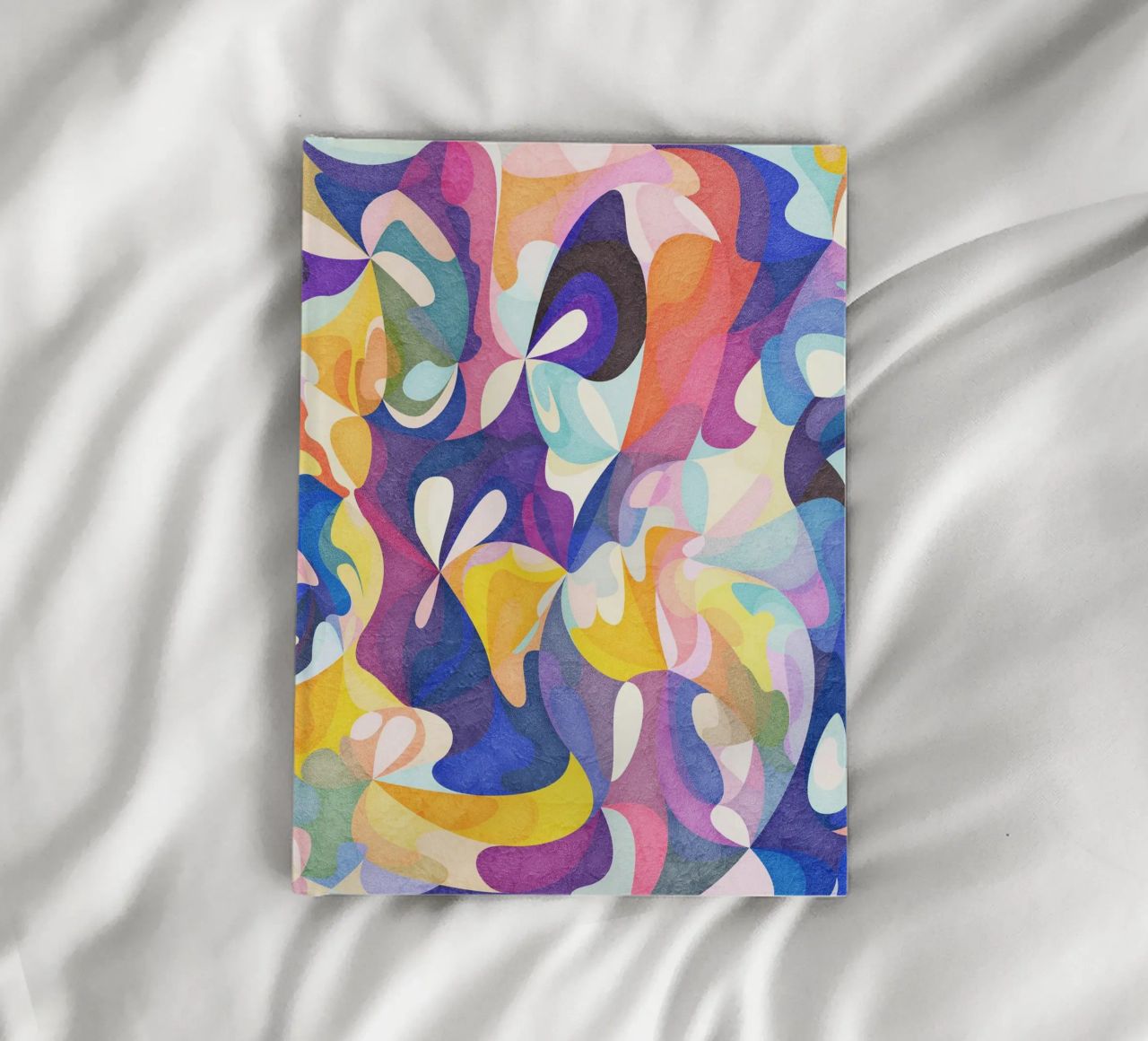 Move and Flow - Abstract Geometric Pattern notebook by lovely lines