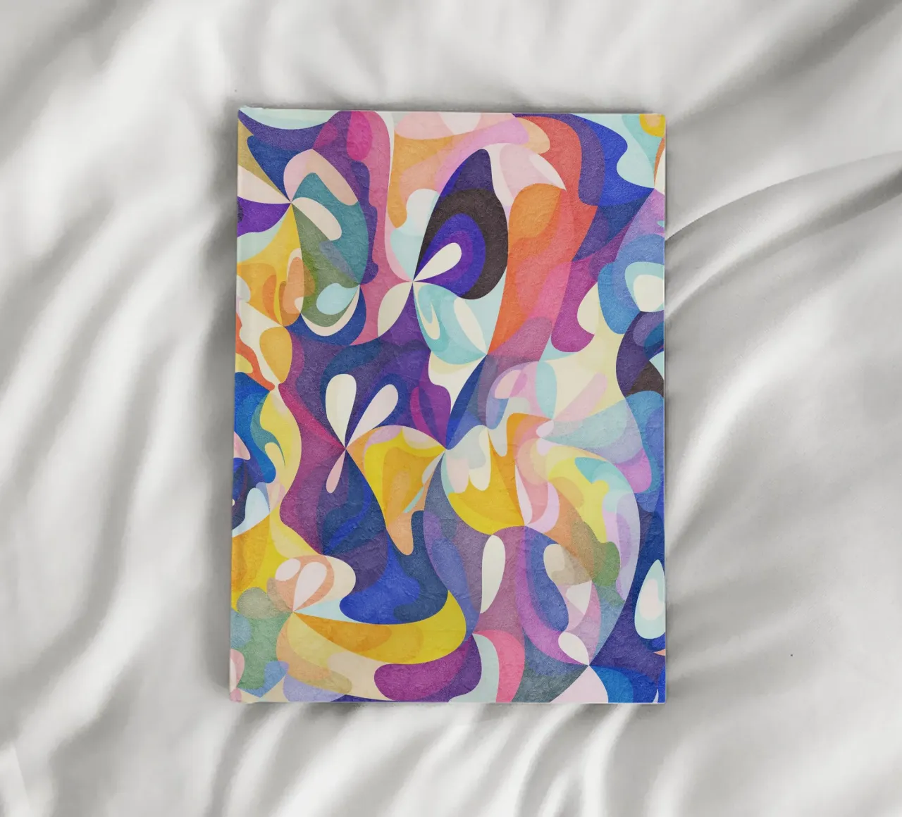 Move and Flow - Motif géométrique abstrait carnet de notes de lovely lines