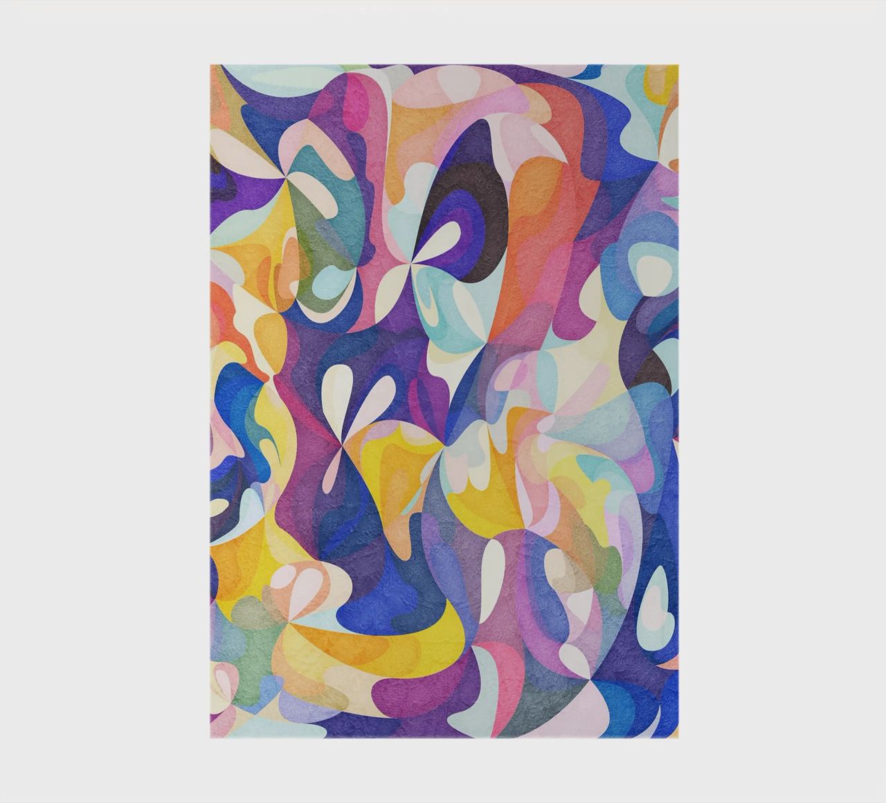 Move and Flow - Abstract Geometric Pattern notebook by lovely lines