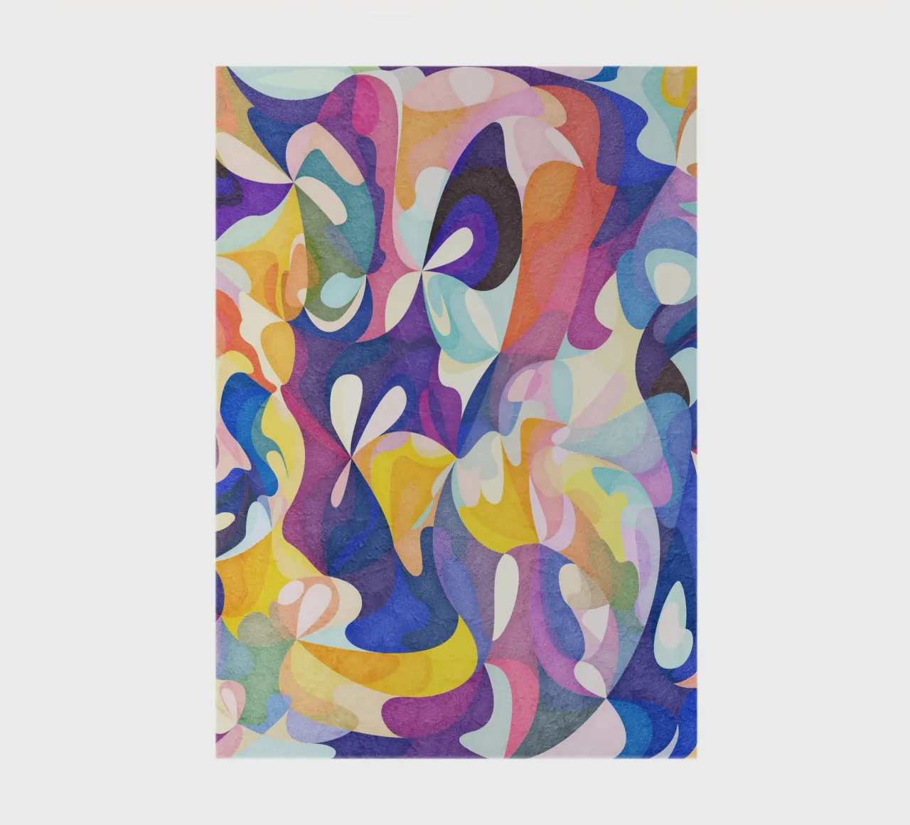 Move and Flow - Motif géométrique abstrait carnet de notes de lovely lines