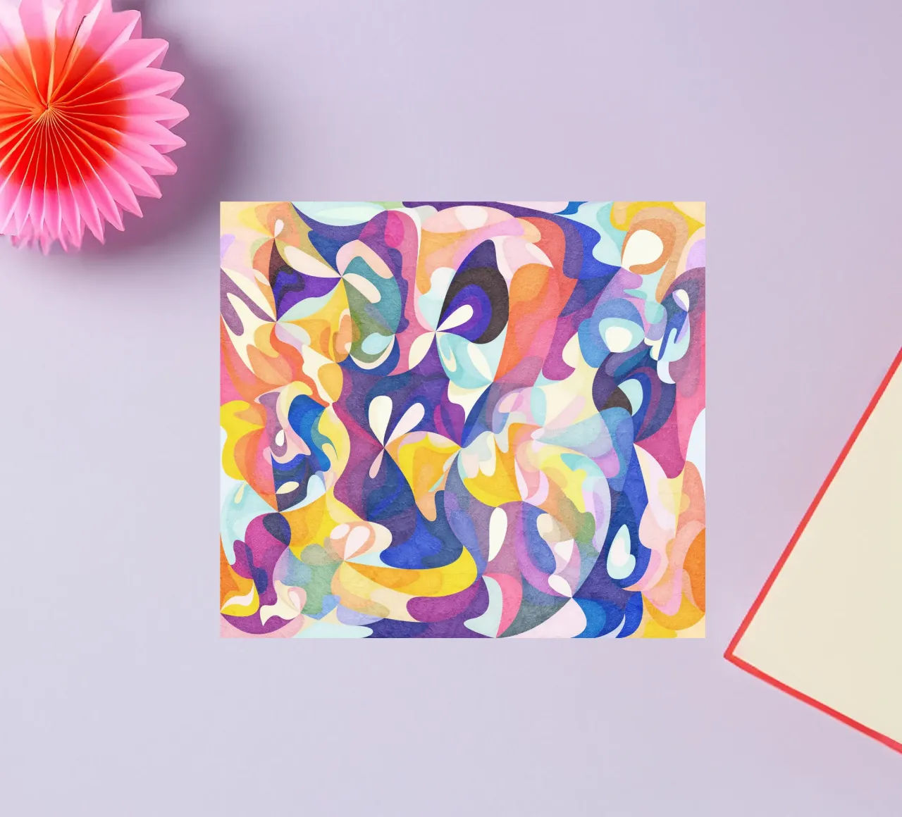 Move and Flow - Abstract Geometric Pattern sticker by Abstract 888