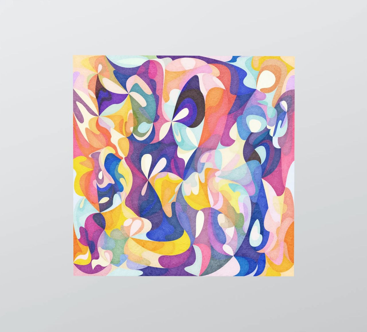 Move and Flow - Abstract Geometric Pattern sticker by lovely lines