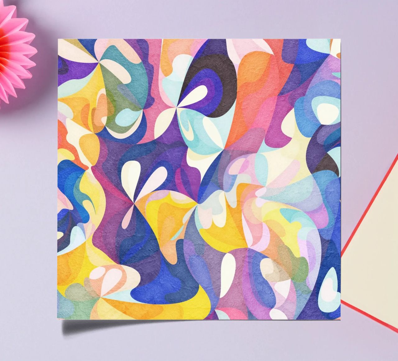 Move and Flow - Abstract Geometric Pattern sticker sheet by lovely lines
