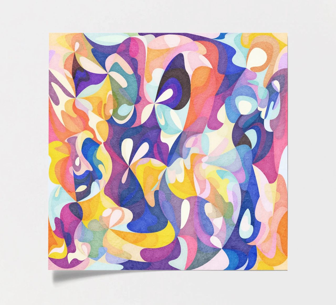 Move and Flow - Abstract Geometric Pattern sticker sheet by lovely lines