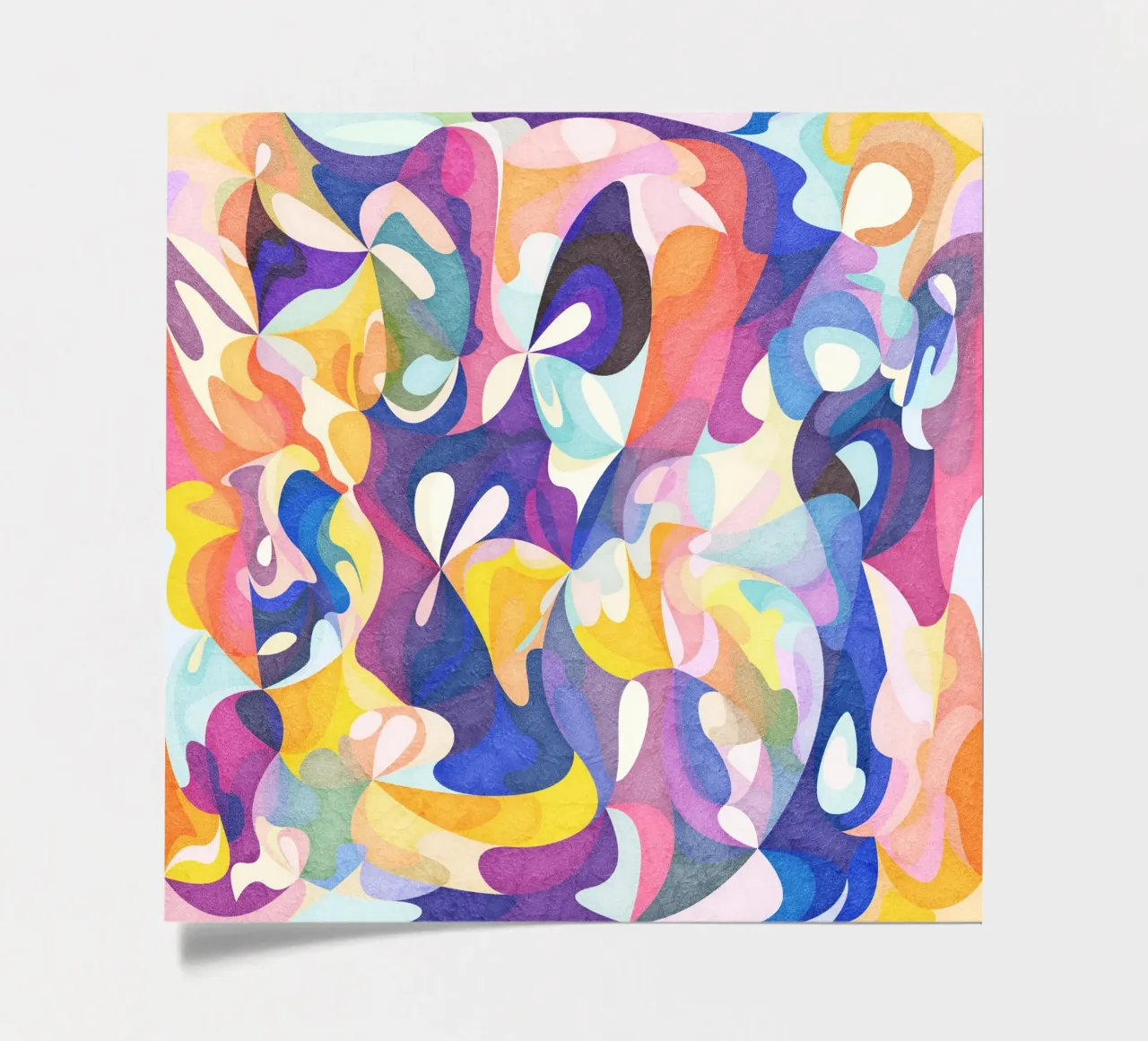 Move and Flow - Abstract Geometric Pattern sticker sheet by Abstract 888