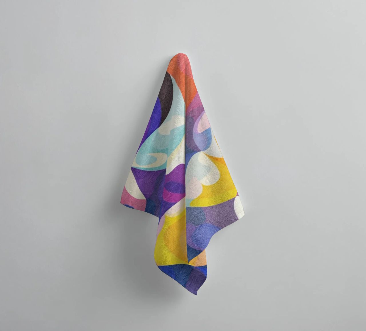 Move and Flow - Abstract Geometric Pattern towel by lovely lines