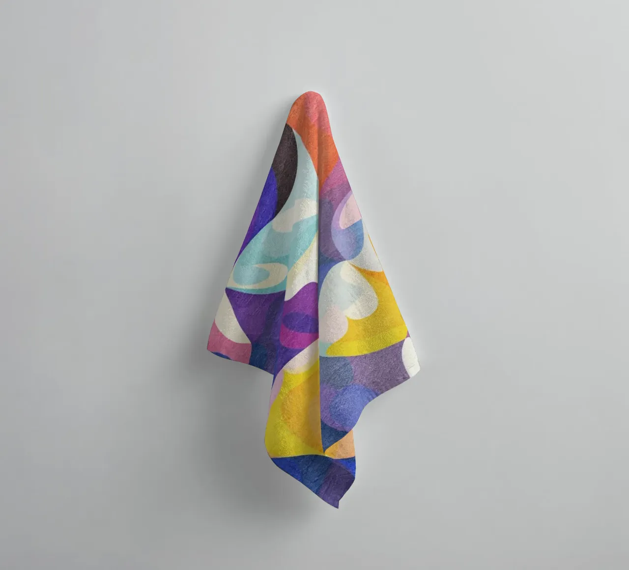 Move and Flow - Abstract Geometric Pattern towel by Abstract 888