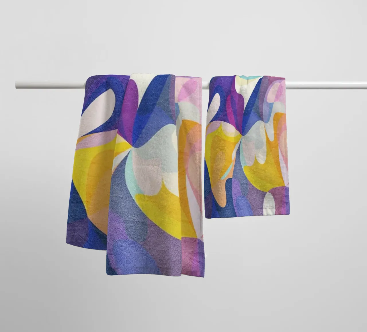 Move and Flow - Abstract Geometric Pattern towel by Abstract 888