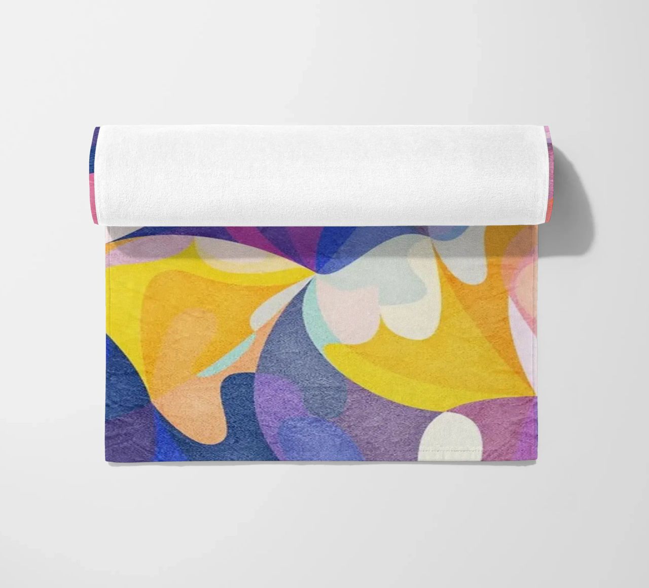 Move and Flow - Abstract Geometric Pattern beach towel by lovely lines