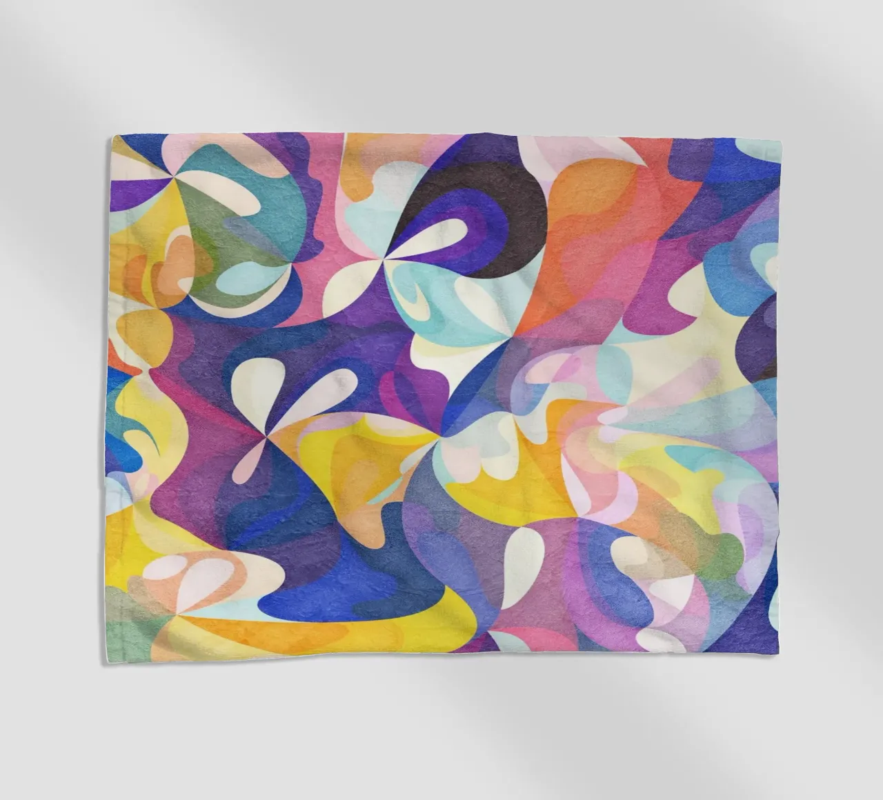 Move and Flow - Abstract Geometric Pattern beach towel by Abstract 888