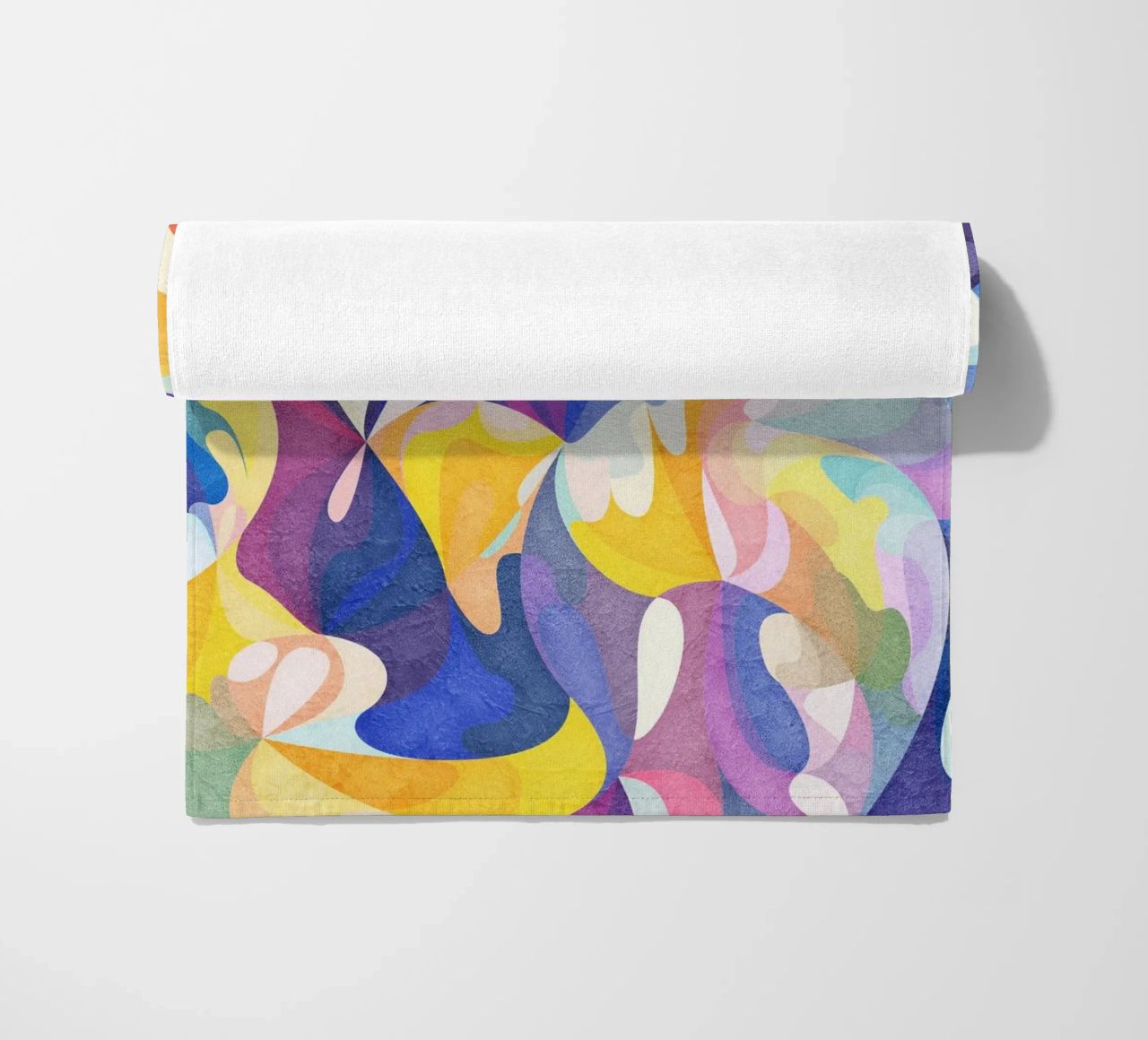 Move and Flow - Abstract Geometric Pattern beach towel by lovely lines
