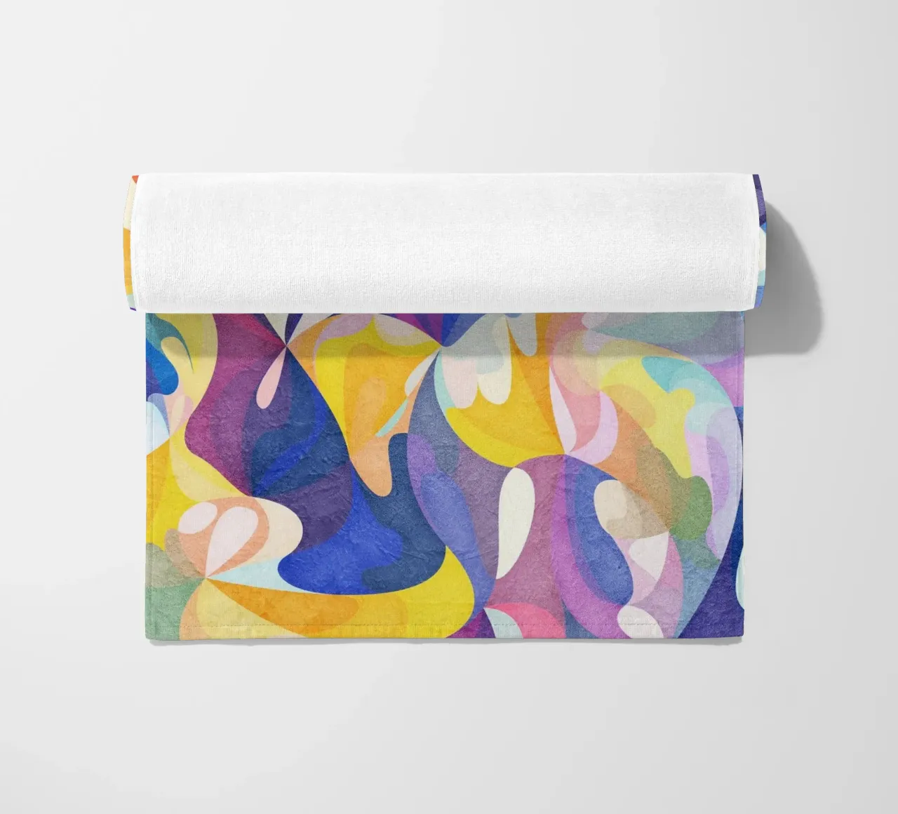 Move and Flow - Abstract Geometric Pattern beach towel by Abstract 888