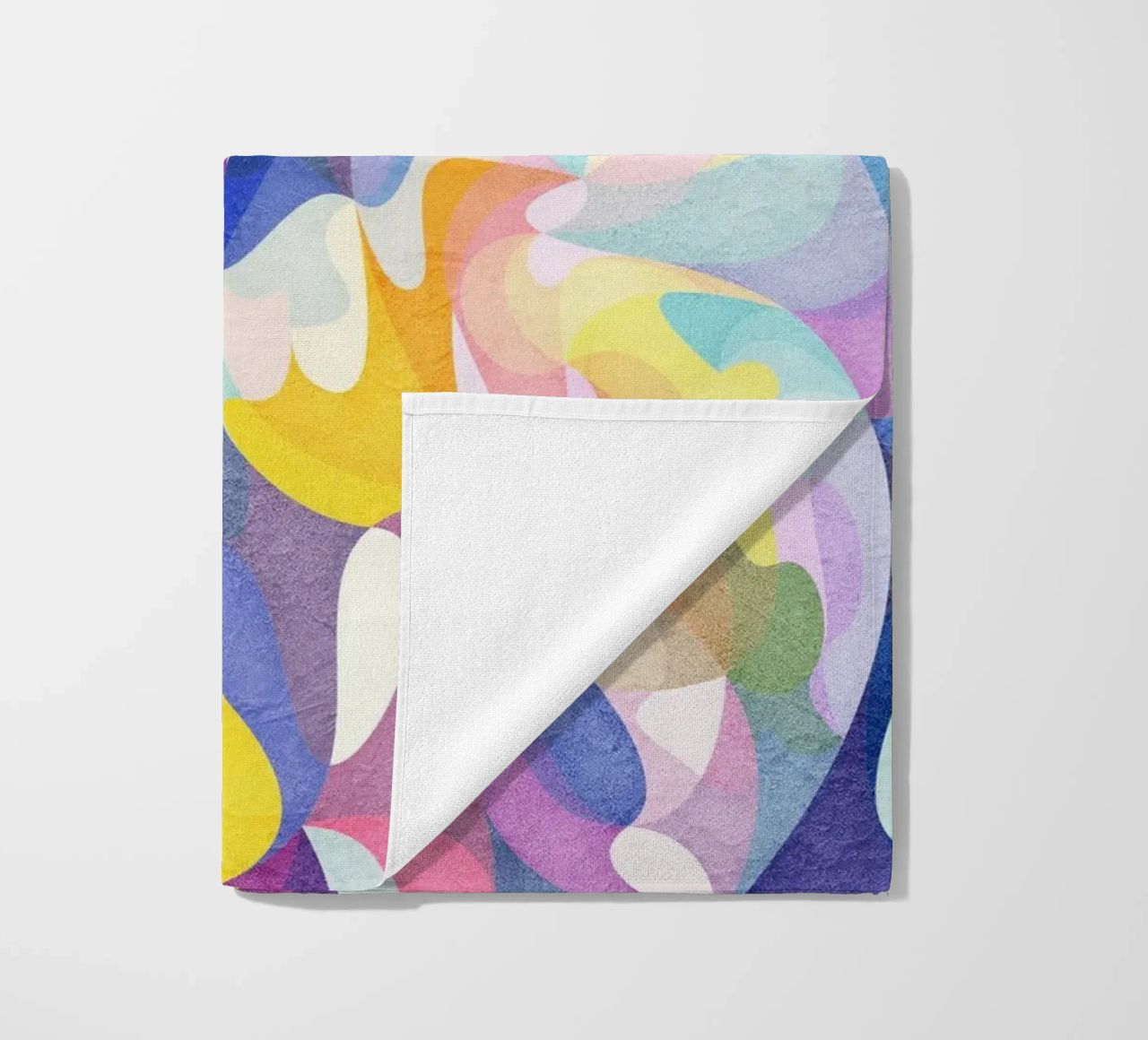 Move and Flow - Abstract Geometric Pattern beach towel by lovely lines