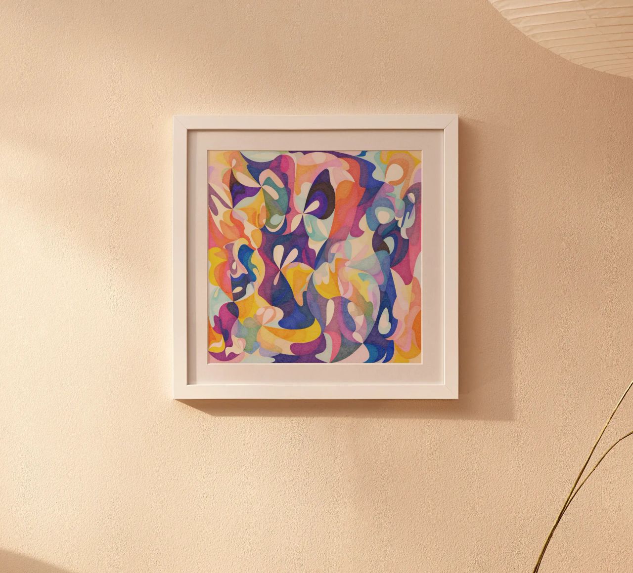 Move and Flow - Abstract Geometric Pattern poster by lovely lines