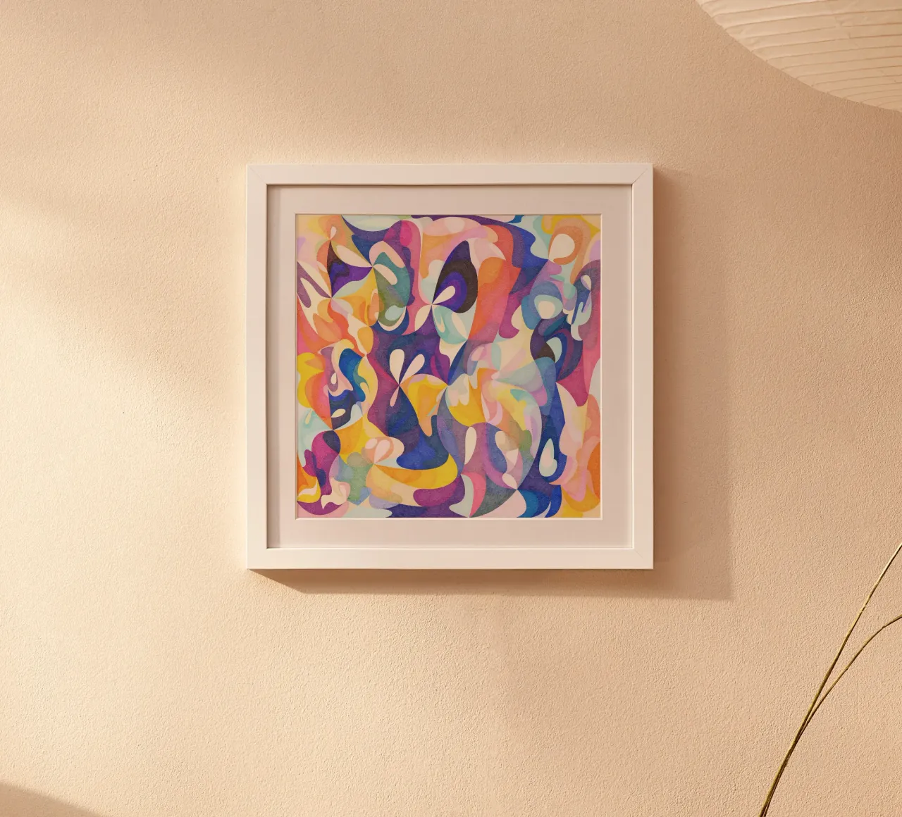 Move and Flow - Abstraktes geometrisches Muster Poster von lovely lines