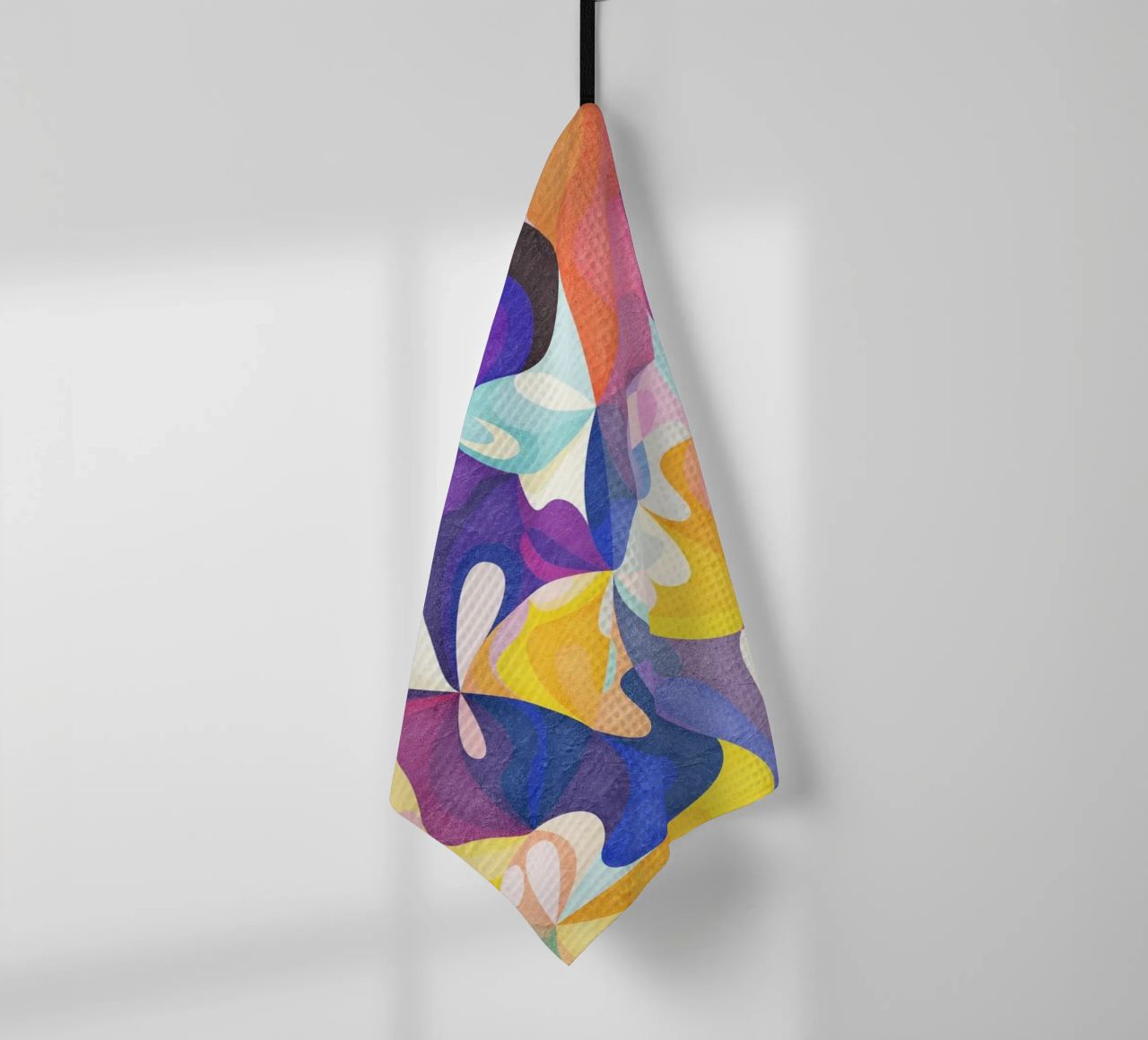 Move and Flow - Abstract Geometric Pattern tea towel by lovely lines