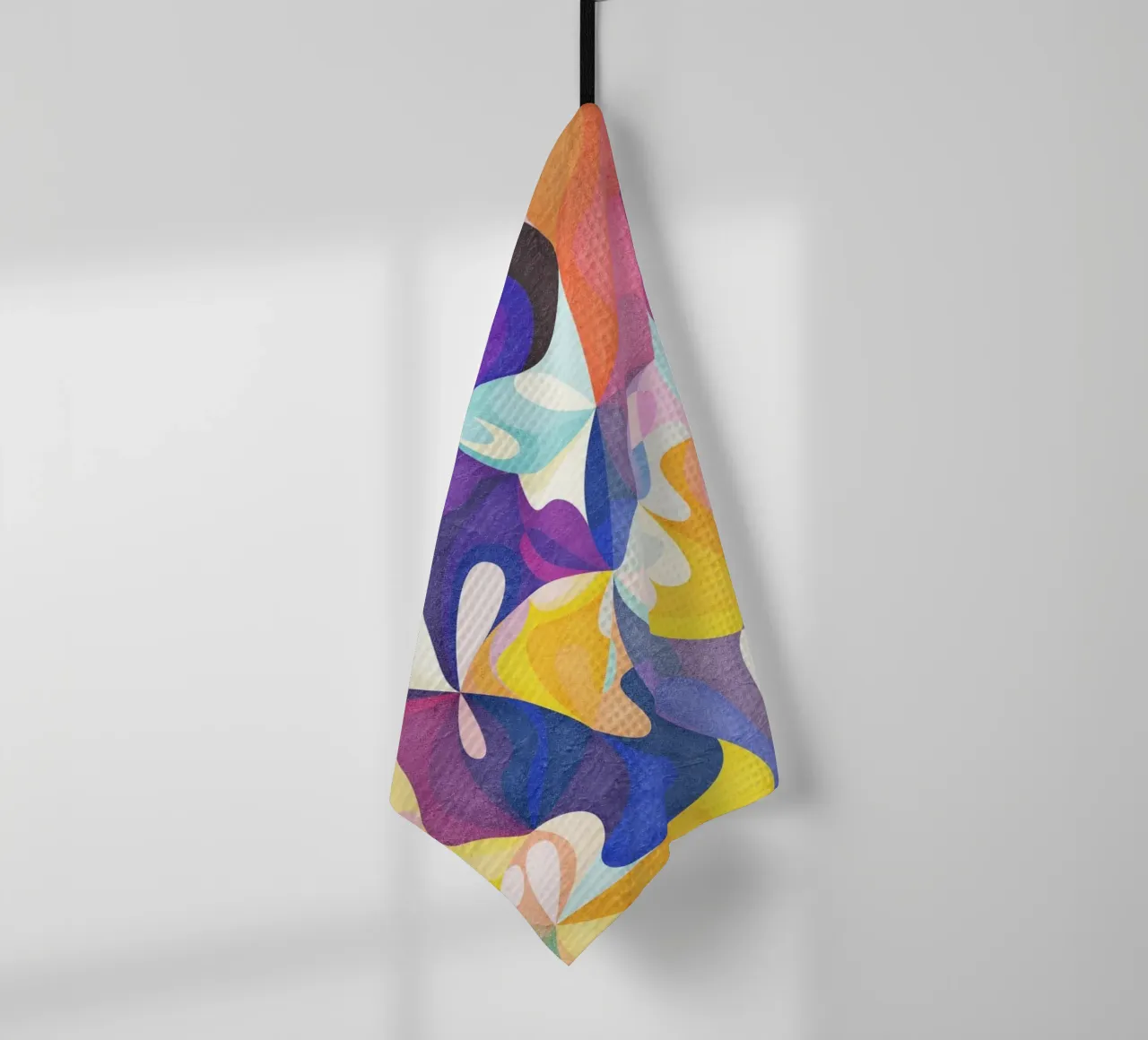 Move and Flow - Abstract Geometric Pattern tea towel by Abstract 888