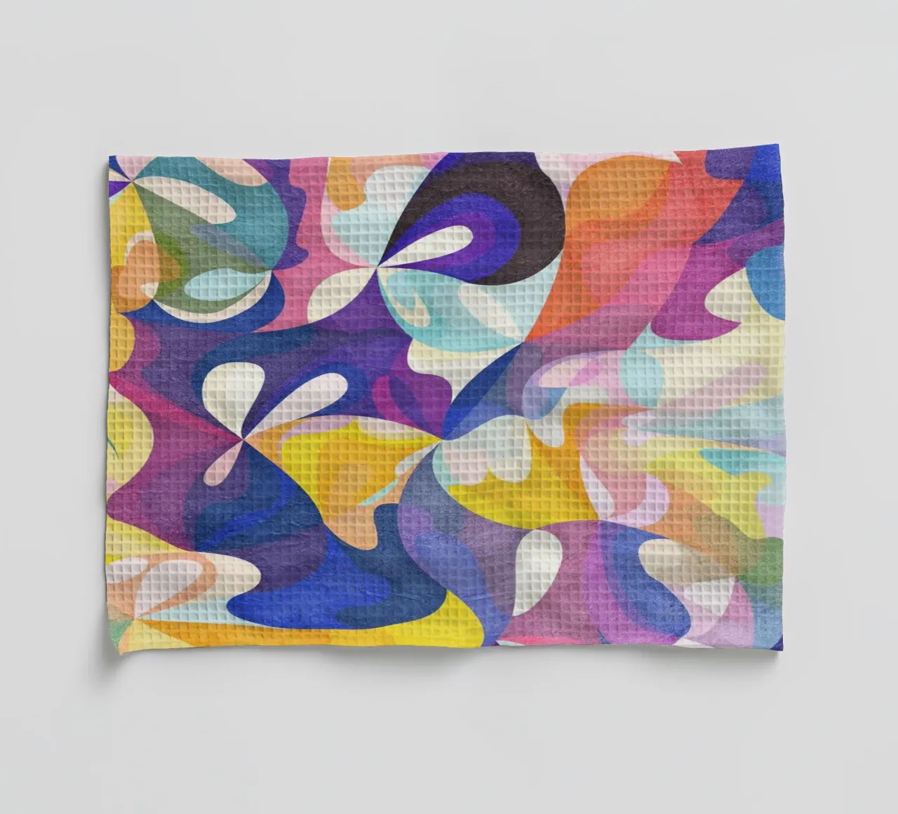 Move and Flow - Abstract Geometric Pattern tea towel by Abstract 888