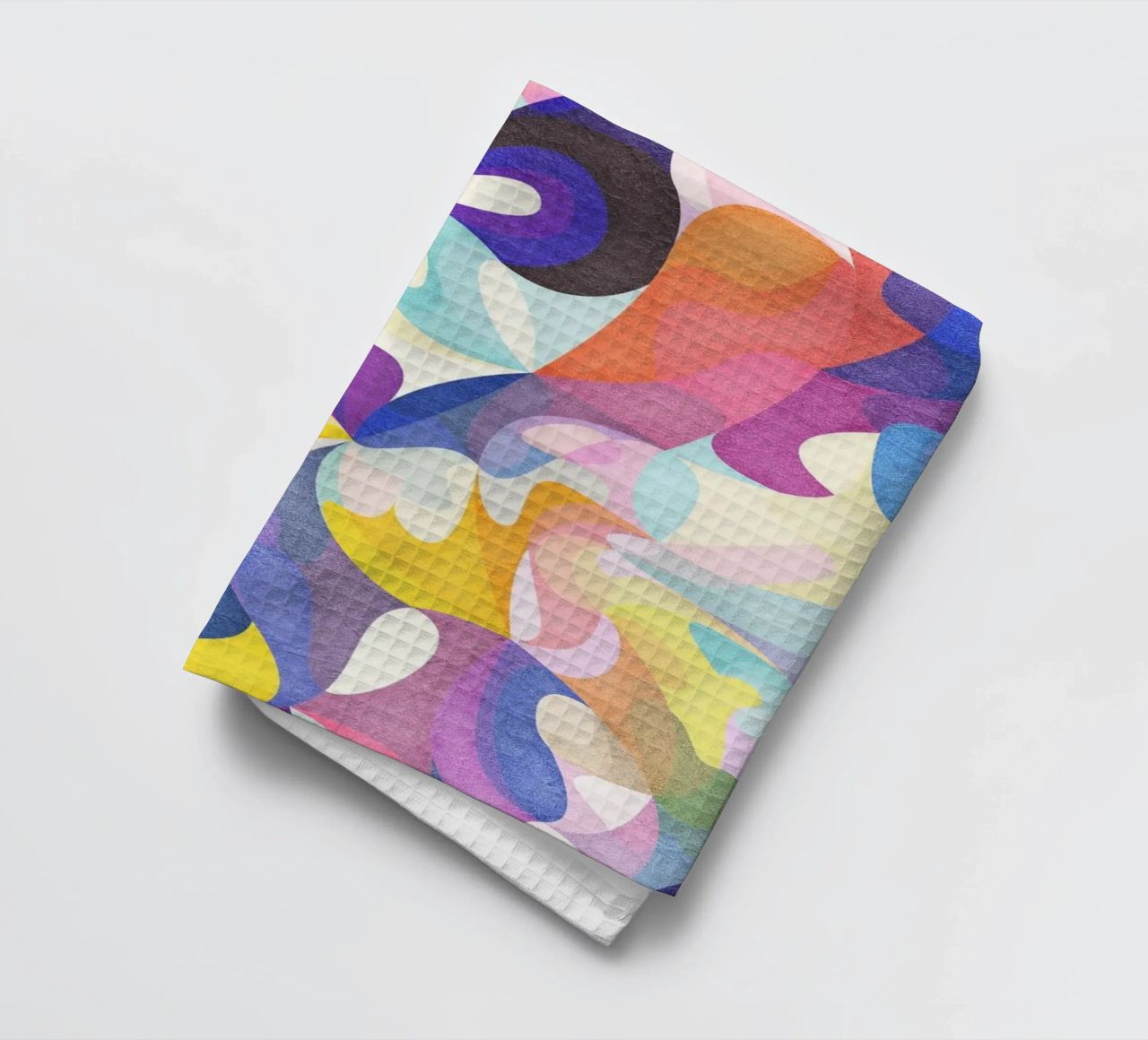 Move and Flow - Abstract Geometric Pattern tea towel by lovely lines
