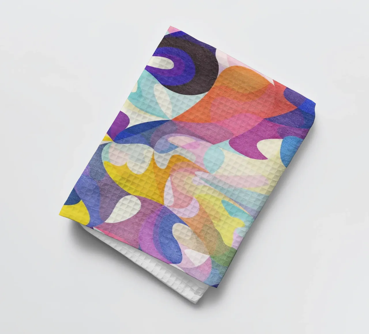 Move and Flow - Abstract Geometric Pattern tea towel by Abstract 888