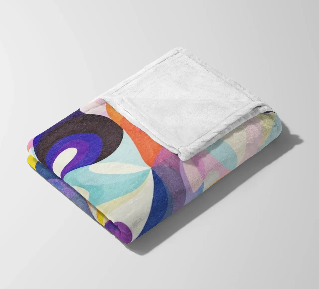 Move and Flow - Abstraktes geometrisches Muster Fleecedecke von lovely lines