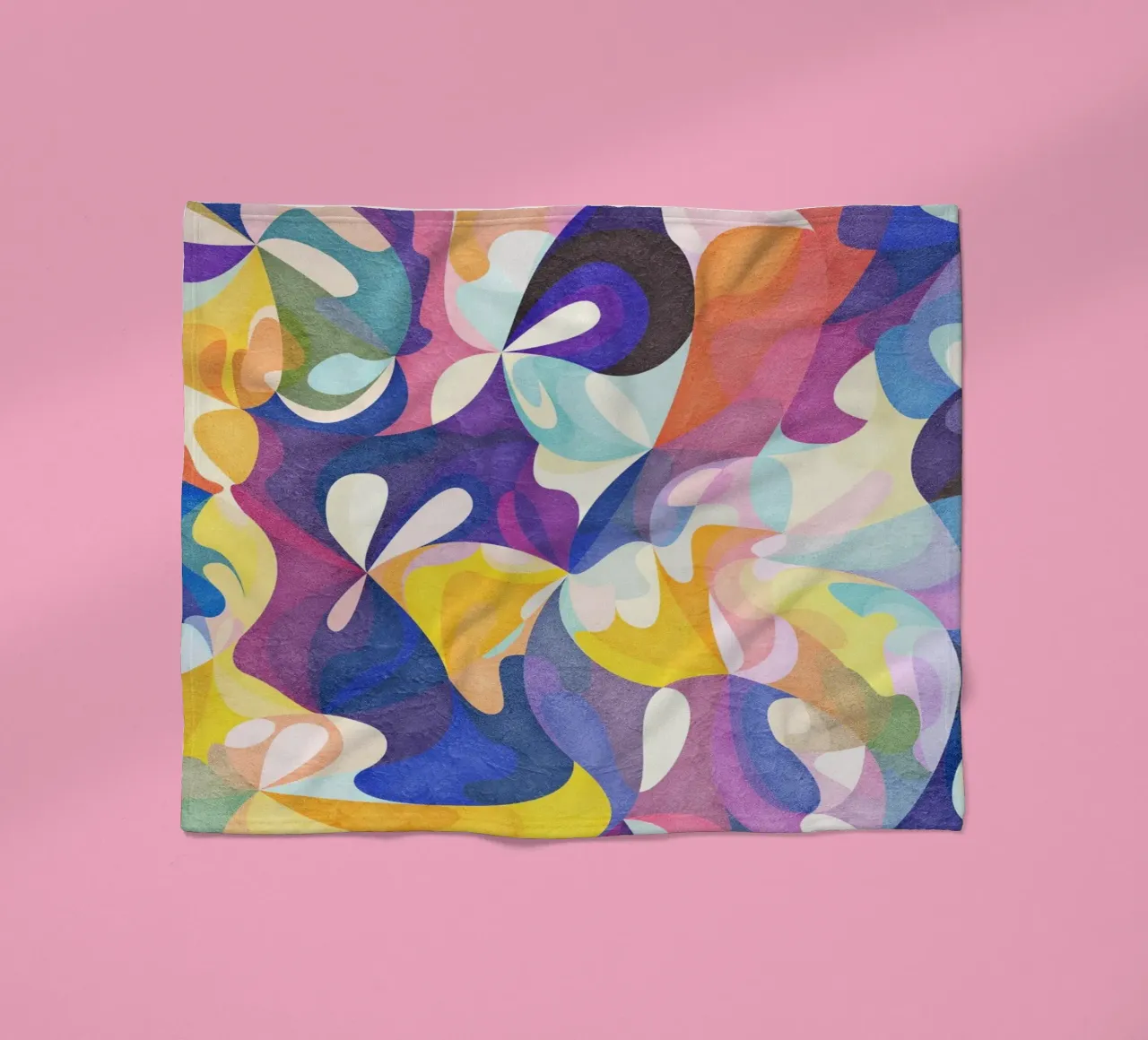 Move and Flow - Abstraktes geometrisches Muster Fleecedecke von lovely lines