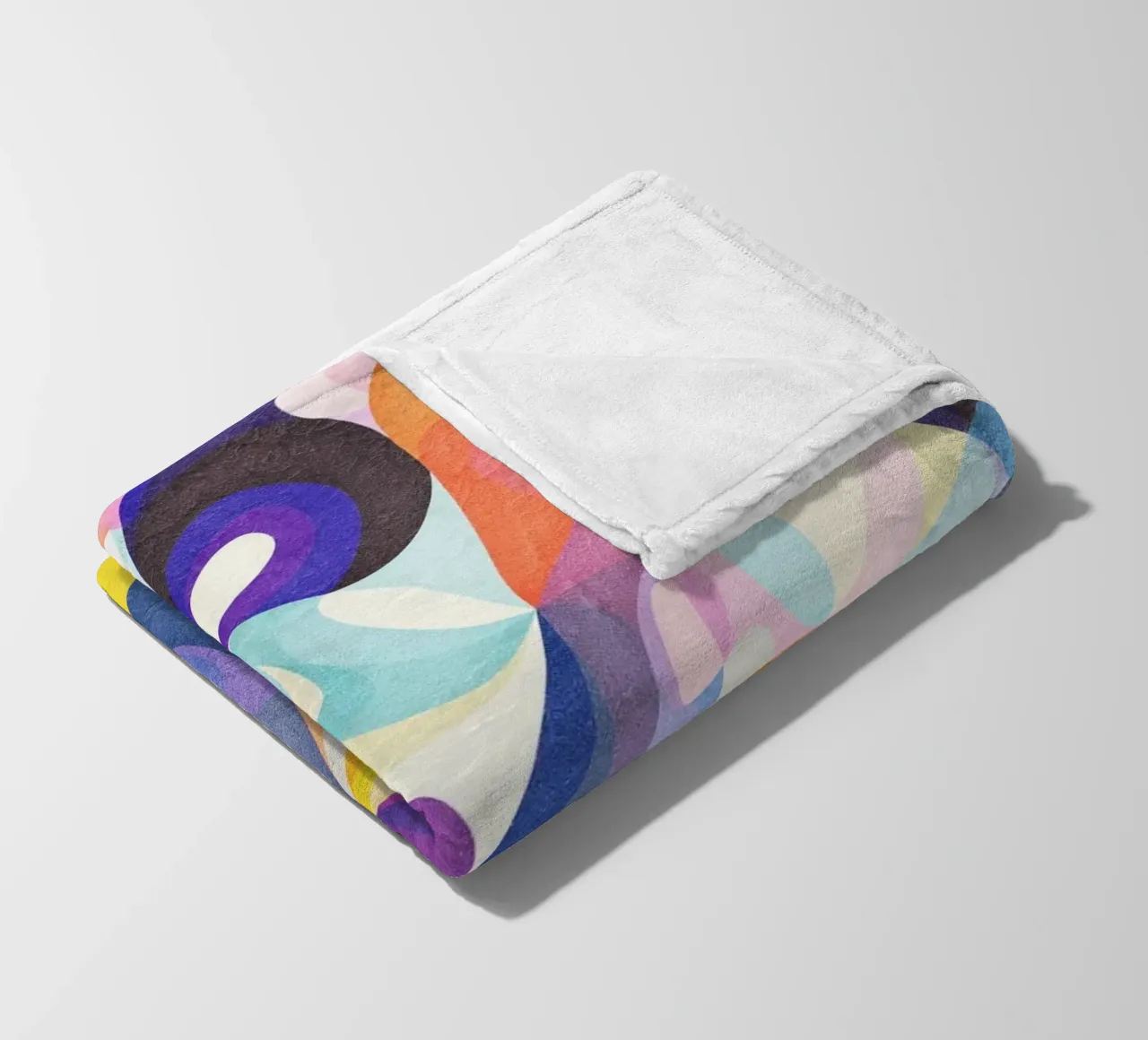 Move and Flow - Abstraktes geometrisches Muster Fleecedecke von lovely lines