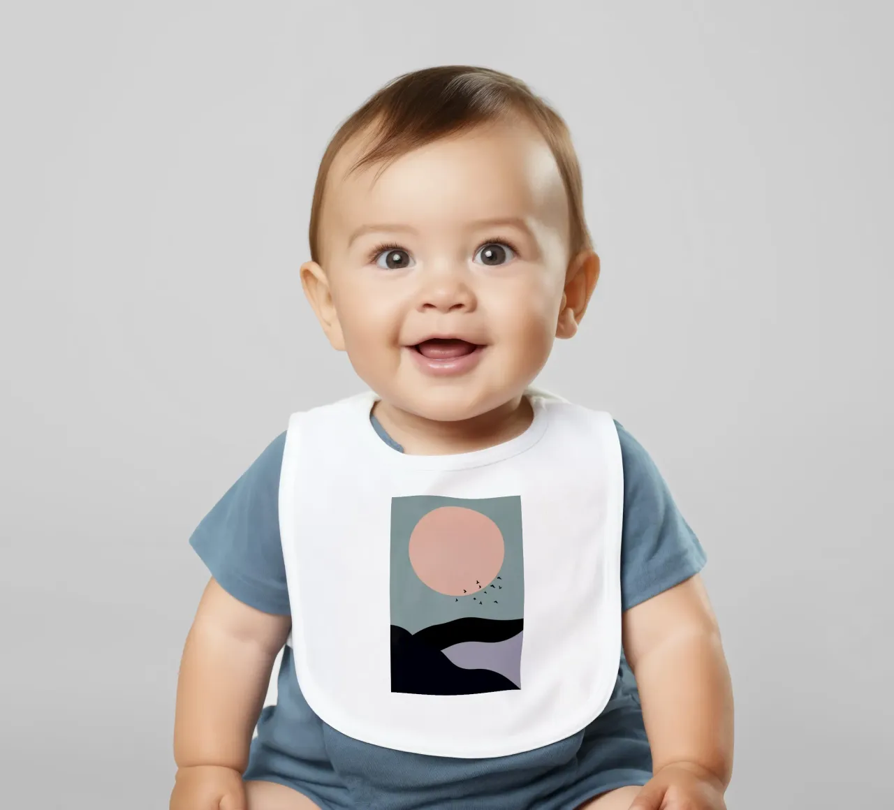 Tidal baby bib by Pure