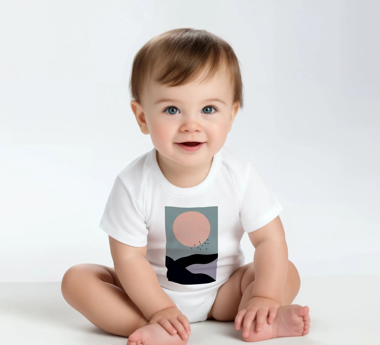 Tidal Kurzarm Babybody von Pure