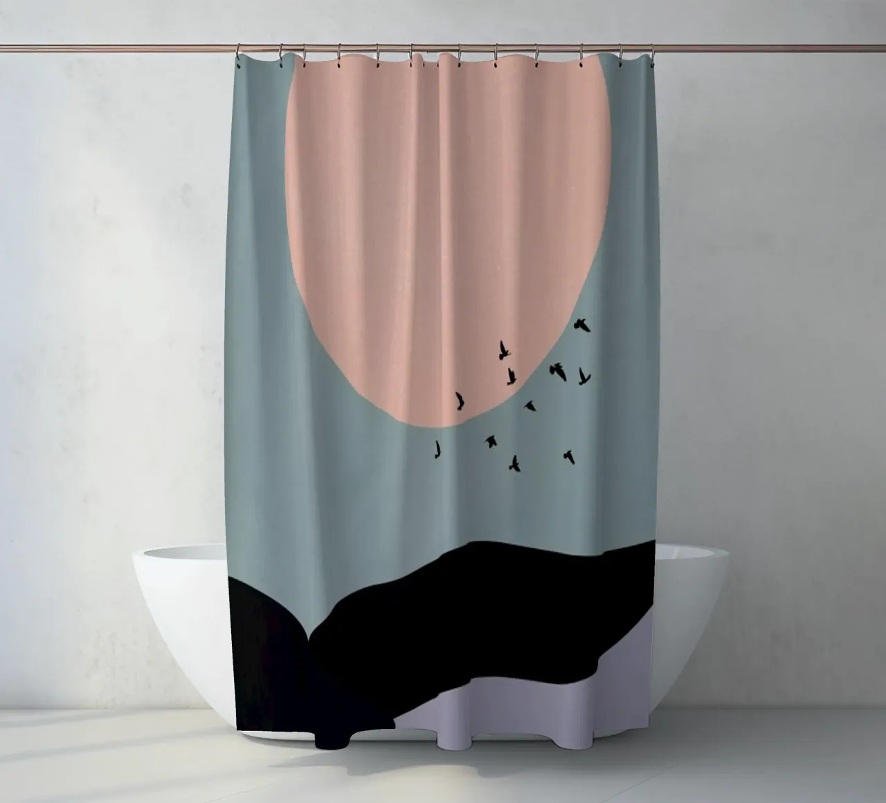 Tidal cortina de baño de Pure