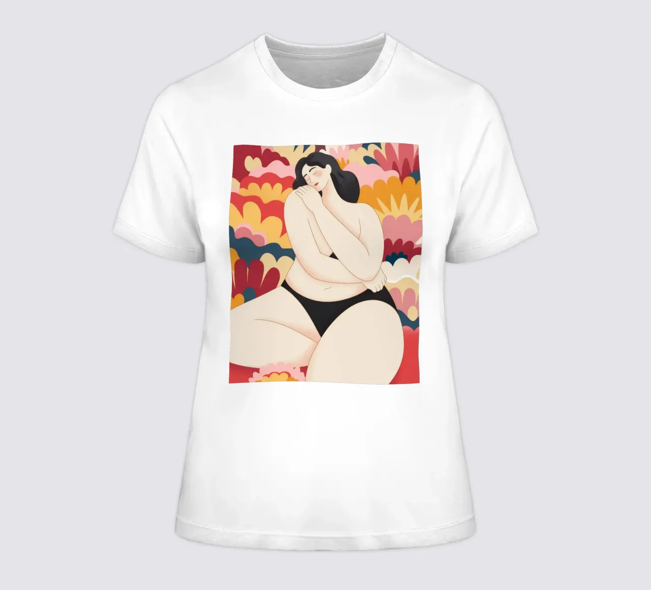 Curvy Confidence Umarmung Frauen T-Shirt von Nebula Verse