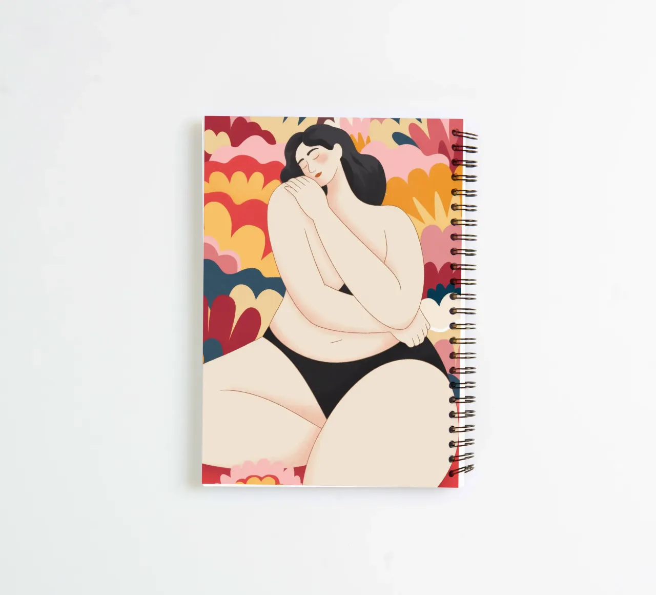 Curvy Confidence Embrace spiral notebook by Nebula Verse