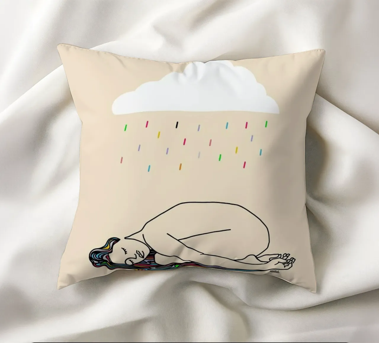 Rain over Me cuscino da Ninhol